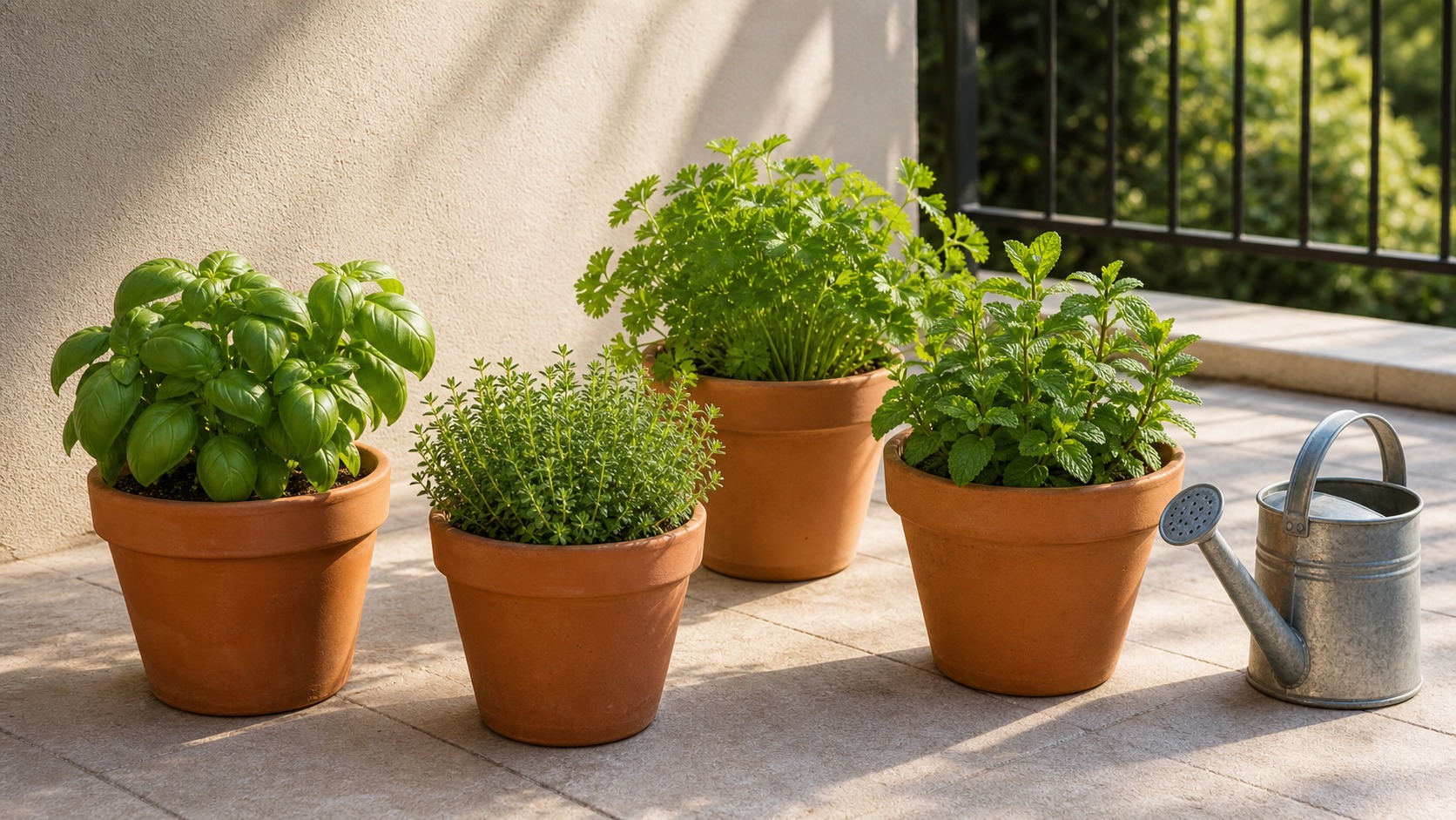 How to Grow Herbs in Pots on a Small Patio